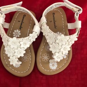 White Leather Garanimals Sandals